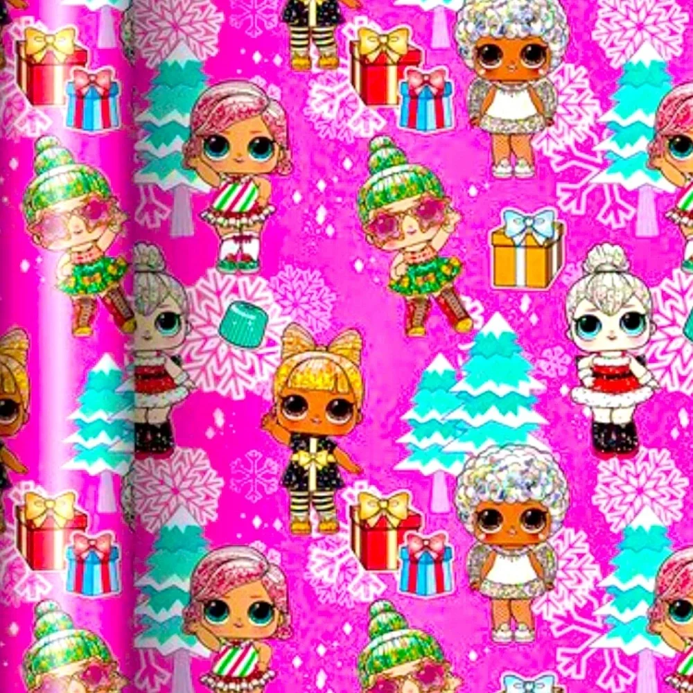 L.O.L SURPRISE CHRISTMAS WRAPPING PAPER - Picture 1 of 7